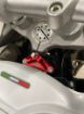 Picture of Red/Black Desert X Steering Damper Kit Double Color