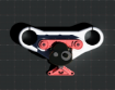 Picture of Red/Black Desert X Steering Damper Kit Double Color
