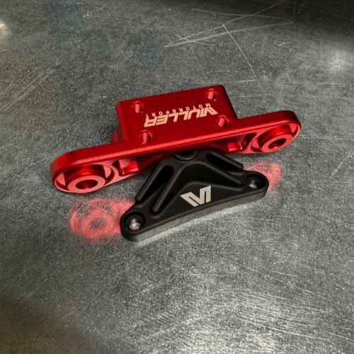 Picture of Red/Black Desert X Steering Damper Kit Double Color